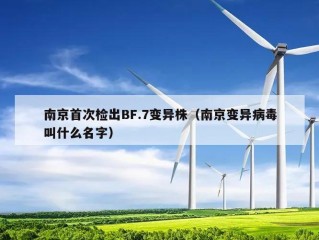南京首次检出BF.7变异株（南京变异病毒叫什么名字）