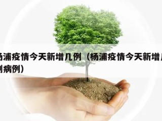 杨浦疫情今天新增几例（杨浦疫情今天新增几例病例）
