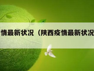 陕西疫情最新状况（陕西疫情最新状况今日新增）